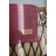 Két oldalas bambusz takaró - vintage rózsaszín