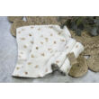 Muszlin takaró (szimpla) - krém nyuszis - 2db 70x70 cm