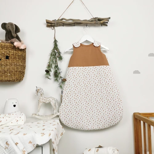 Téli hálózsák - barna pöttyös