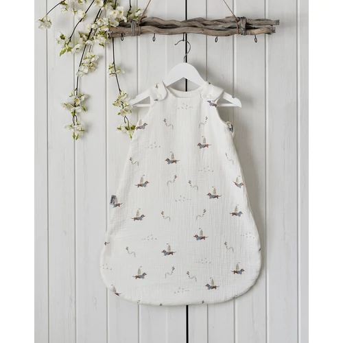 Nyári muszlin hálózsák - tacskó (kék)